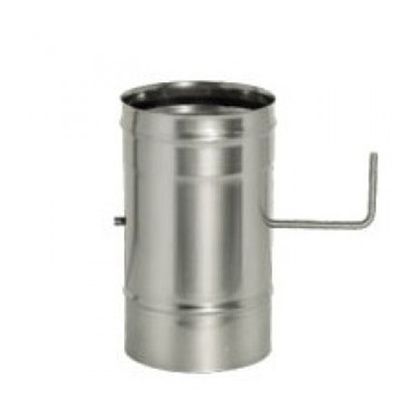  Дымок Задвижка дымоход одностенный 0.8 мм "Дымок" ZHR 115-DD в Ирбите