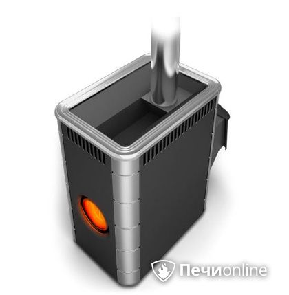Дровяная банная печь TMF Аврора Inox ДА Иллюминатор антрацит НВ  в Ирбите
