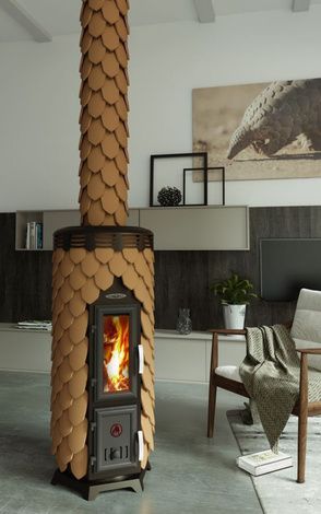 Отопительная печь TMF Сента Панголина шамот-терракота в Ирбите