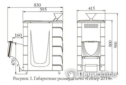 Дровяная печь-каменка TMF Гейзер 2014 Inox ДН КТК ЗК антрацит в Ирбите