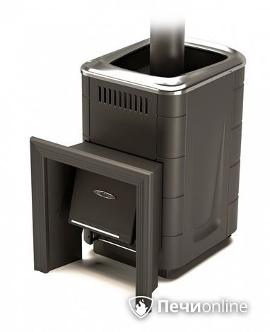 Газодровяная банная печь TMF Оранж Блю Carbon антрацит в Ирбите