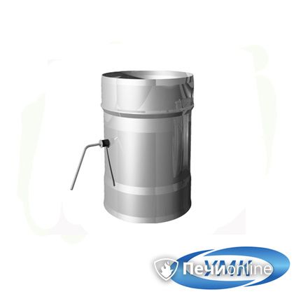  УМК Шибер поворотный D100 0.5 мм нержавейка в Ирбите