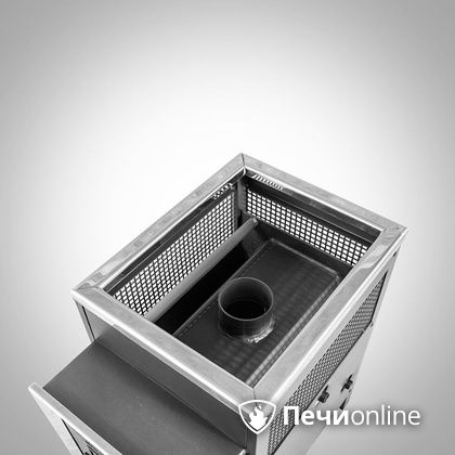 Дровяная банная печь Радуга ПБ-21 (встроенный теплообменник) 6 мм прочистная дверца в Ирбите