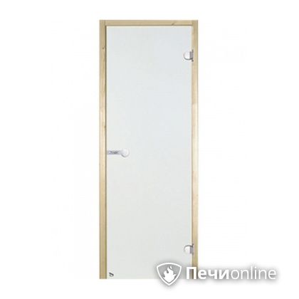 Дверь для бани Harvia Стеклянная дверь для сауны 7/19 коробка сосна сатин D71905М в Ирбите